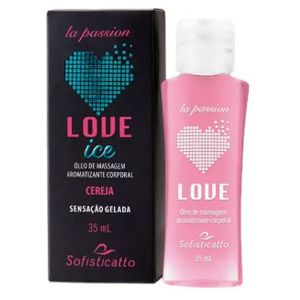 Gel Comestível Love ICE / Óleo para Massagem (Beijável) 30ml
