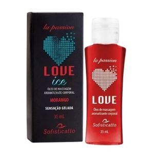 Gel Comestível Love ICE / Óleo para Massagem (Beijável) 30ml