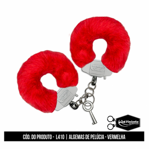 Algema de Metal com Pelúcia Super Reforçada