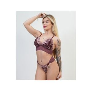 Conjunto Renda Bordada com Bojo