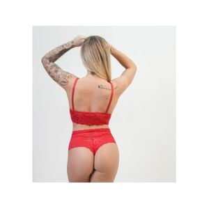 Conjunto Renda Bordada com Bojo