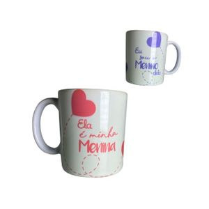 Caneca Romântica de Porcelana 325ml