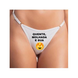 Calcinha Fio Dental com Frase