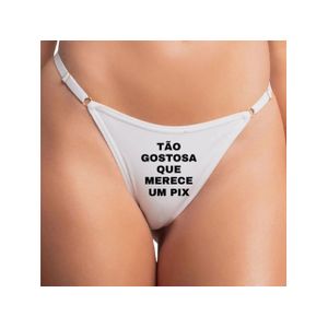 Calcinha Fio Dental com Frase