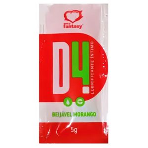 D4 Lubrificante Beijável em Sachê 5g