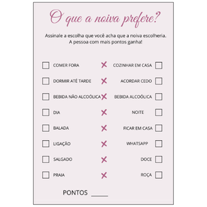 Brincadeiras para Chá de Lingerie, Despedida de Solteira
