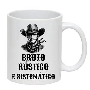 Caneca Porcelana Bruta ou Bruto 325ml