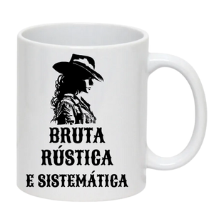 Caneca Porcelana Bruta ou Bruto 325ml