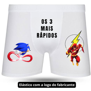 Cueca Boxer Personalizada Os 3 Mais Rápidos