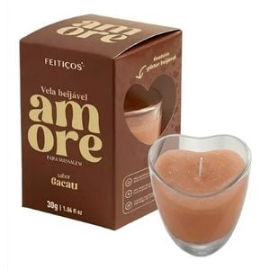 Amore Vela Beijável com Glitter 30g