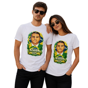 Camiseta Presidente 2026 (Bolsonaro ou Lula)