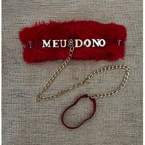 Coleira De Pelucia Personalizável