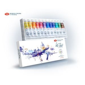 Kit 12 Tintas Aquarela White Nights em Tubo International Watercolor Society - 1243