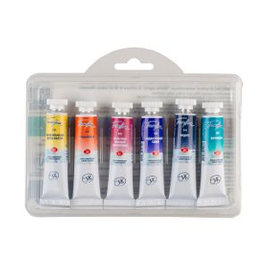 Kit 6 Tintas Aquarela White Nights em Tubo Sunset - 2104