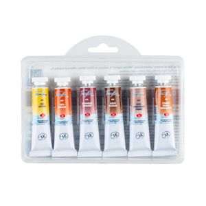 Kit 6 Tintas Aquarela White Nights em Tubo Natural Earths - 2110