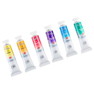 Kit 6 Tintas Aquarela White Nights em Tubo Coloristics - 2102