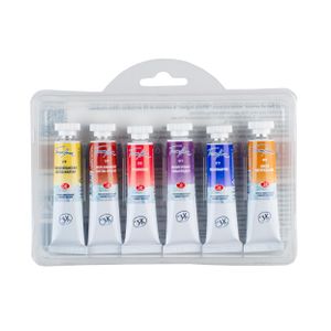 Kit 6 Tintas Aquarela White Nights em Tubo Skin Shades - 2106