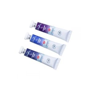 Kit 3 Tintas Aquarela White Nights Granuladas em Tubo Tons Violeta - 2144