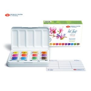 Kit 12 Tintas Aquarela White Nights em Pastilha Botanica - 1874