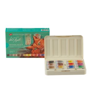 Kit 12 Tintas Aquarela White Nights em Pastilha Animalistics - 2558
