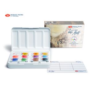 Kit 12 Tintas Aquarela White Nights em Pastilha "International Watercolor Society" - 1242
