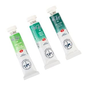 Kit 3 Tintas Aquarela White Nights Granuladas em Tubo Tons do Musgo - 2530