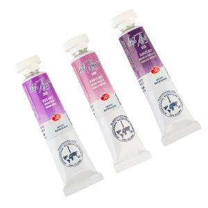 Kit 3 Tintas Aquarela White Nights Granuladas em Tubo Tons do Por do Sol - 2532