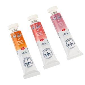 Kit 3 Tintas Aquarela White Nights Granuladas em Tubo Tons do Fogo - 2529