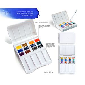 Kit 12 Tintas Aquarela White Nights em Pastilha Urban Landscape - 1873