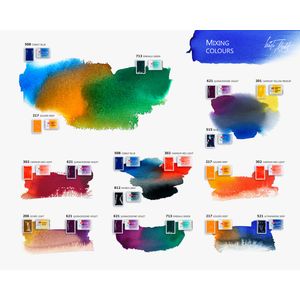 Kit 12 Tintas Aquarela White Nights em Pastilha Urban Landscape - 1873