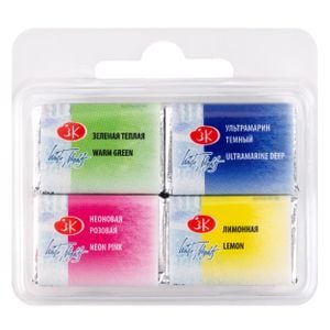 Kit 4 Tintas Aquarela White Nights em Pastilha Mix 7