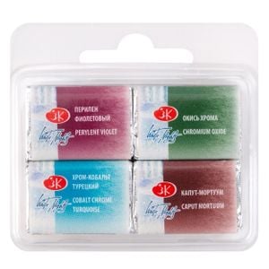 Kit 4 Tintas Aquarela White Nights em Pastilha Mix 10