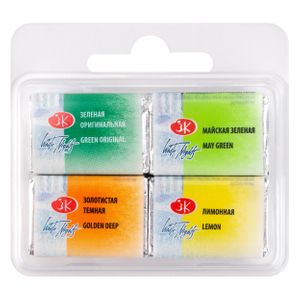 Kit 4 Tintas Aquarela White Nights em Pastilha Mix 4