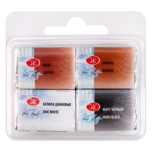 Kit 4 Tintas Aquarela White Nights em Pastilha Mix 8