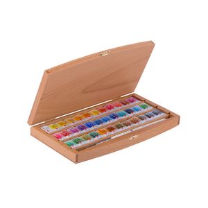 Kit Luxo com 36 Tintas Aquarela White Nights em Pastilha - 086