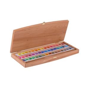 Kit Luxo com 48 Tintas Aquarela White Nights em Pastilha - 087