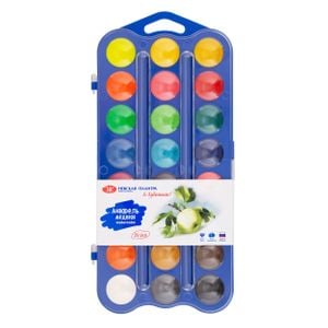 Kit de Aquarelas em Pastilha I am an Artist! - 24 cores (estojo azul) - 1539