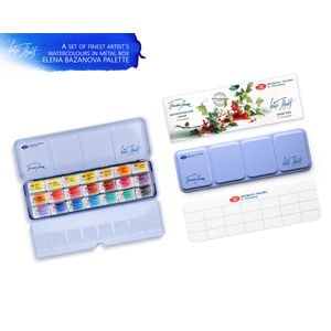 Kit 21 Tintas Aquarela White Nights  em Pastilha 