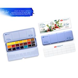 Kit 21 Tintas Aquarela White Nights  em Pastilha 