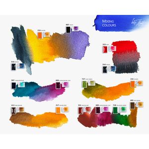Kit 36 Tintas Aquarela White Nights em Pastilha - 1581