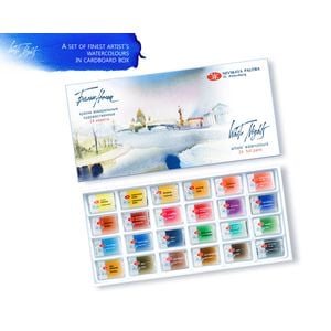 Kit 24 Tintas Aquarela White Nights em Pastilha  - 1061