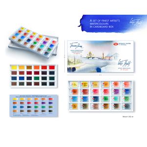 Kit 24 Tintas Aquarela White Nights em Pastilha  - 1061