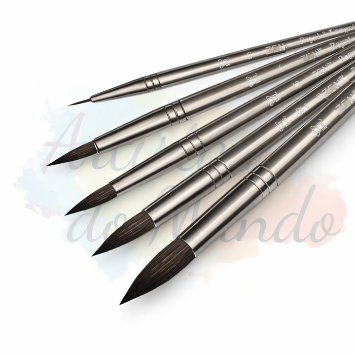 Pincel Zen Cerdas Mistas Round (Redondo)
