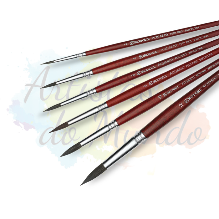 Pincel Escoda Serie Aquario Esquilo Natural Round 
