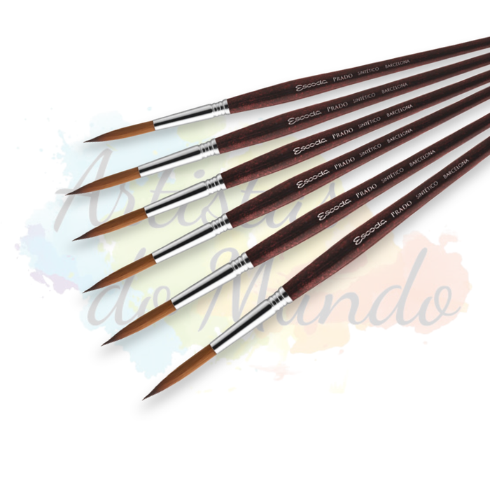Pincel Escoda Serie Prado Sintetico Round Long