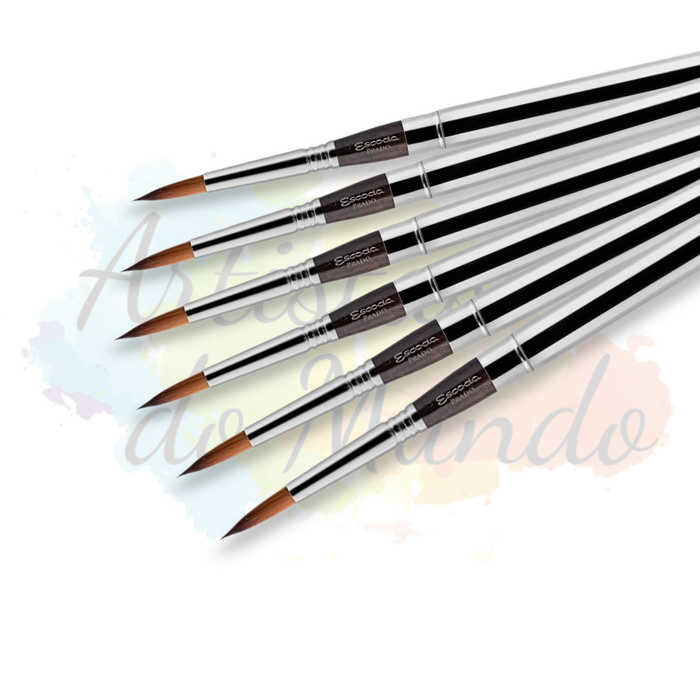 Pincel Escoda Serie Prado Travel Brush Round Pointed