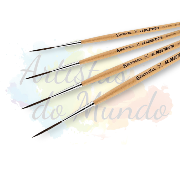 Pincel Escoda Serie El Deletrista Sintetico Round Long