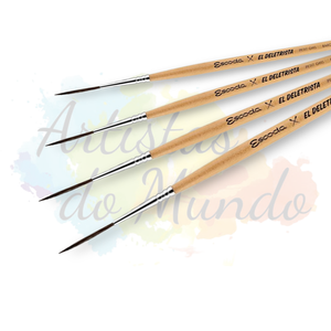 Pincel Escoda Serie El Deletrista Sintetico Round Long