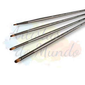 Pincel Zen Cerdas Sinteticas Filbert (Lingua de Gato)