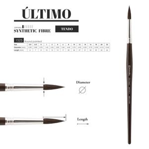 Pincel Escoda Serie Ultimo Sintetico Round Pointed
